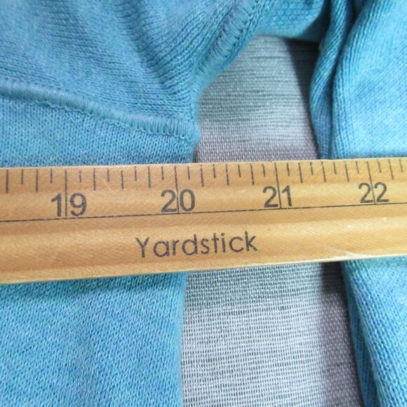 J. Jill Reversible Sweater Womens Size S Blue Sea Green Asymmetrical Hem Casual - Picture 10 of 14